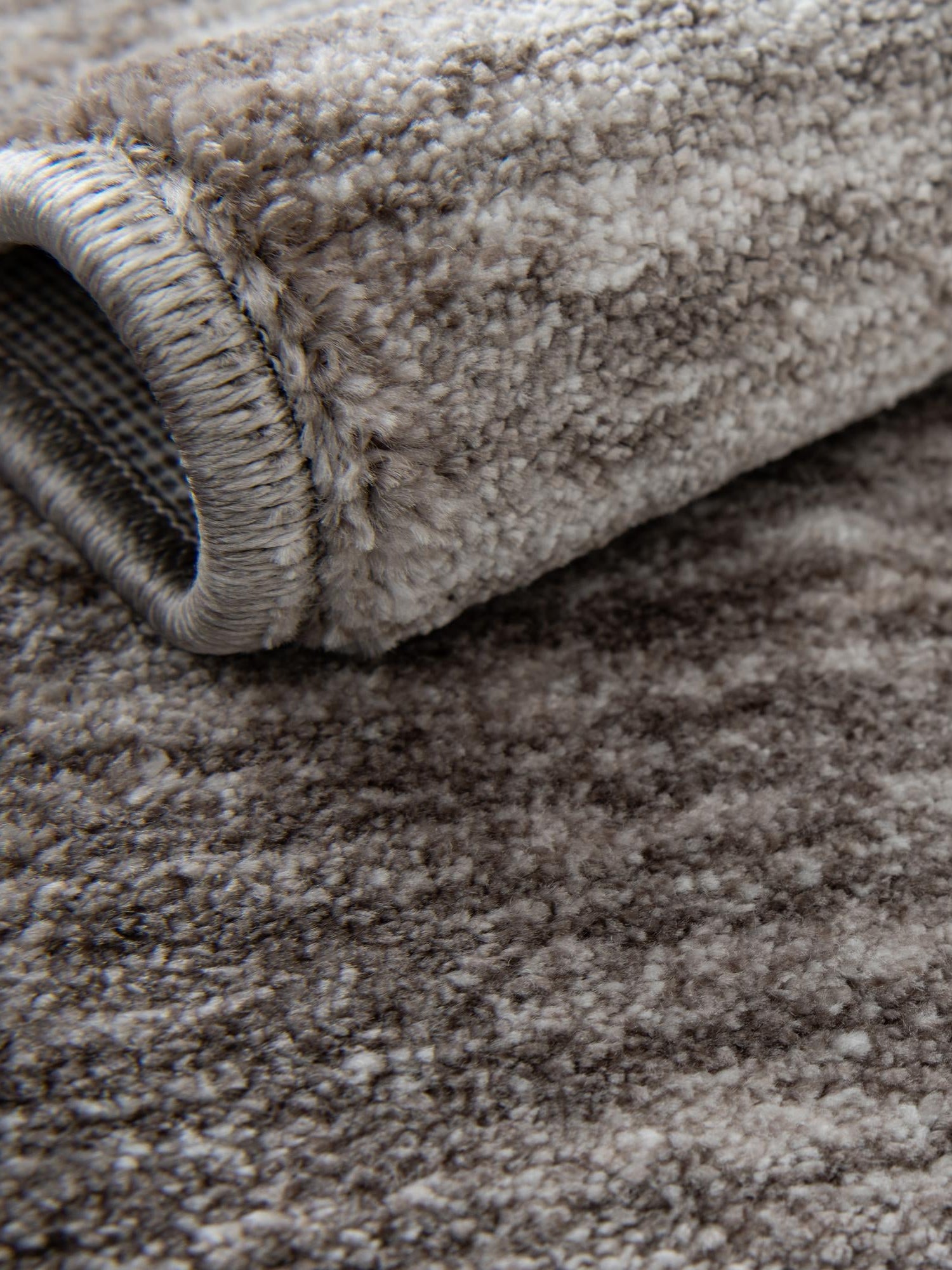 Gray Brown 2' 7 x 12' Gabbeh Runner Area Rug 100% Polyester (Space-Dyed Yarn) Stylish Contemporary Carpet for Home Interior Design for Sale at Rug Engine
