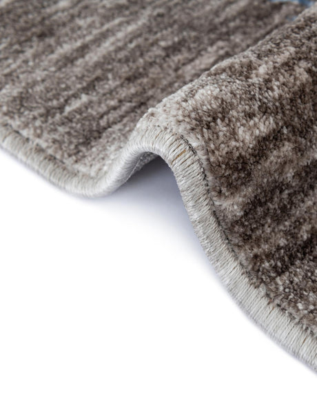 Gray Brown 2' x 6' 1 Gabbeh Runner Area Rug 100% Polyester (Space-Dyed Yarn) Stylish Contemporary Carpet for Home Interior Design for Sale at Rug Engine