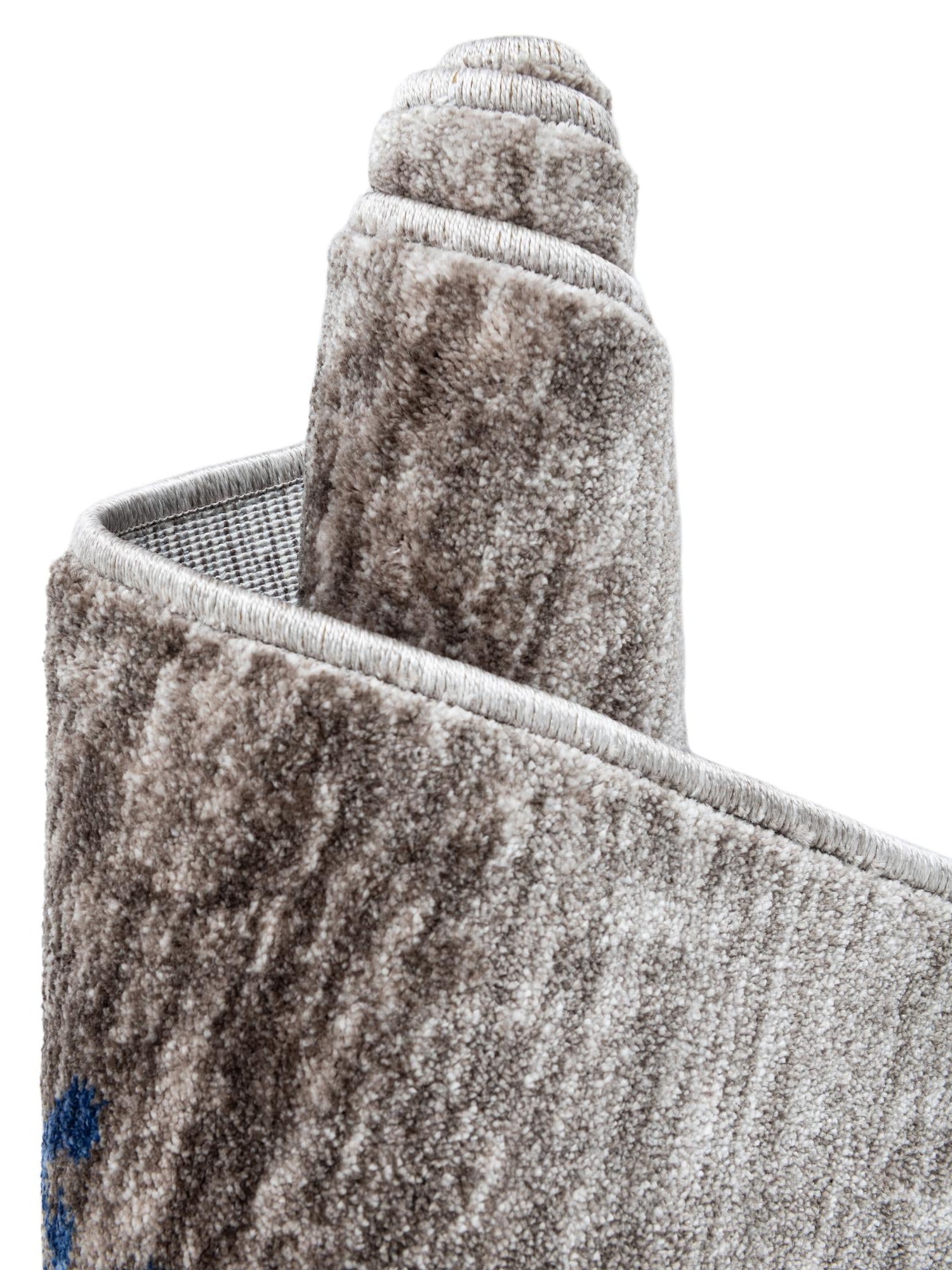 Gray Brown 2' 7 x 10' Gabbeh Runner Area Rug 100% Polyester (Space-Dyed Yarn) Stylish Contemporary Carpet for Home Interior Design for Sale at Rug Engine