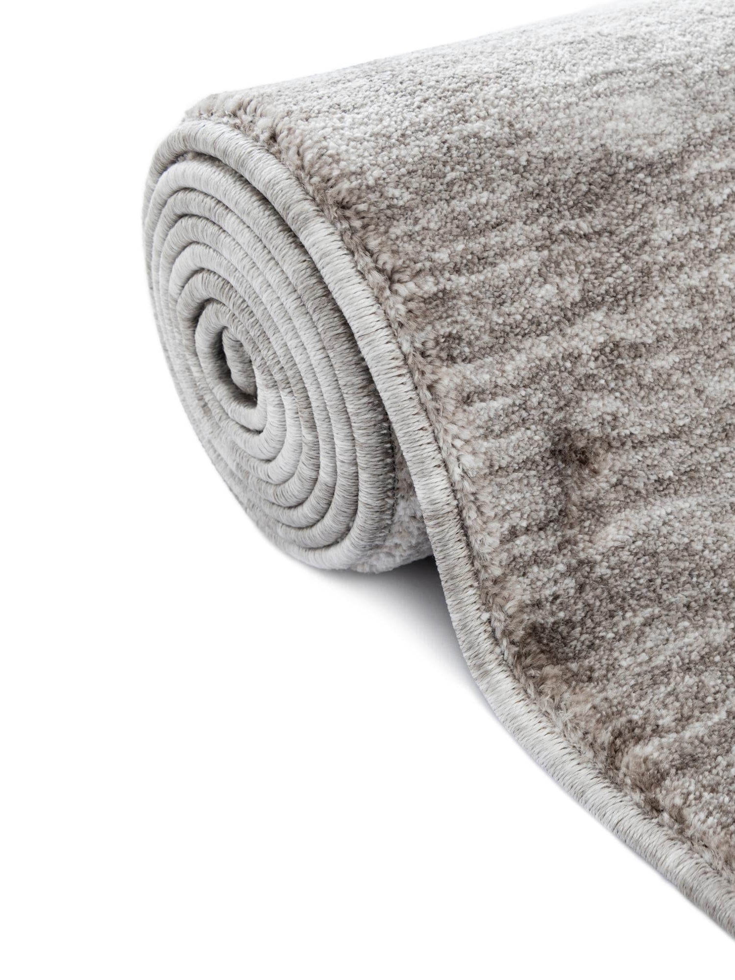 Gray Brown 3' 3 x 3' 3 Gabbeh Round Area Rug 100% Polyester (Space-Dyed Yarn) Stylish Contemporary Carpet for Home Interior Design for Sale at Rug Engine