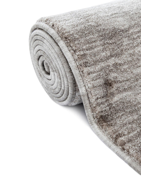 Gray Brown 7' 10 x 7' 10 Gabbeh Square Area Rug 100% Polyester (Space-Dyed Yarn) Stylish Contemporary Carpet for Home Interior Design for Sale at Rug Engine