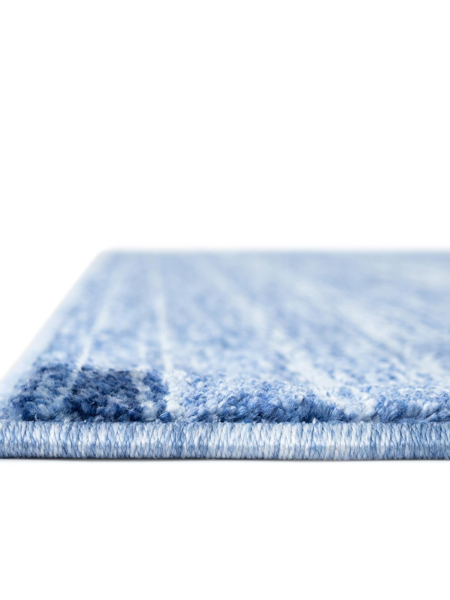 Navy Blue 9' 10 x 13' 1 Gabbeh Rectangle Area Rug 100% Polyester (Space-Dyed Yarn) Stylish Contemporary Carpet for Home Interior Design for Sale at Rug Engine