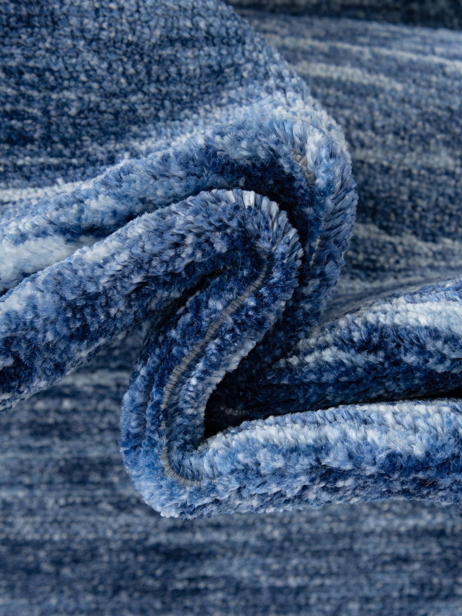 Navy Blue 9' 10 x 13' 1 Gabbeh Rectangle Area Rug 100% Polyester (Space-Dyed Yarn) Stylish Contemporary Carpet for Home Interior Design for Sale at Rug Engine