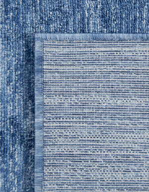 Navy Blue 7' 1 x 10' Gabbeh Rectangle Area Rug 100% Polyester (Space-Dyed Yarn) Stylish Contemporary Carpet for Home Interior Design for Sale at Rug Engine
