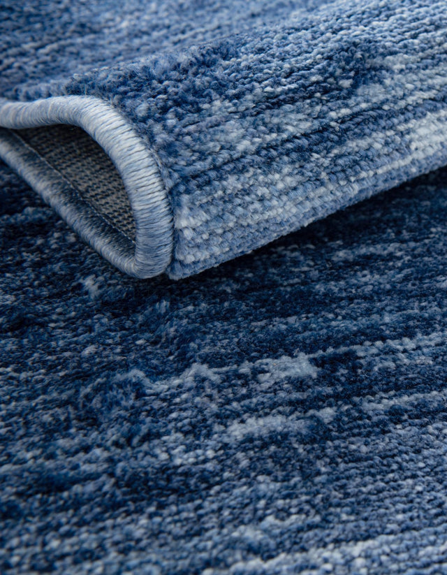 Navy Blue 2' 7 x 10' Gabbeh Runner Area Rug 100% Polyester (Space-Dyed Yarn) Stylish Contemporary Carpet for Home Interior Design for Sale at Rug Engine