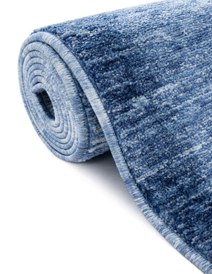 Navy Blue 2' x 8' Gabbeh Runner Area Rug 100% Polyester (Space-Dyed Yarn) Stylish Contemporary Carpet for Home Interior Design for Sale at Rug Engine