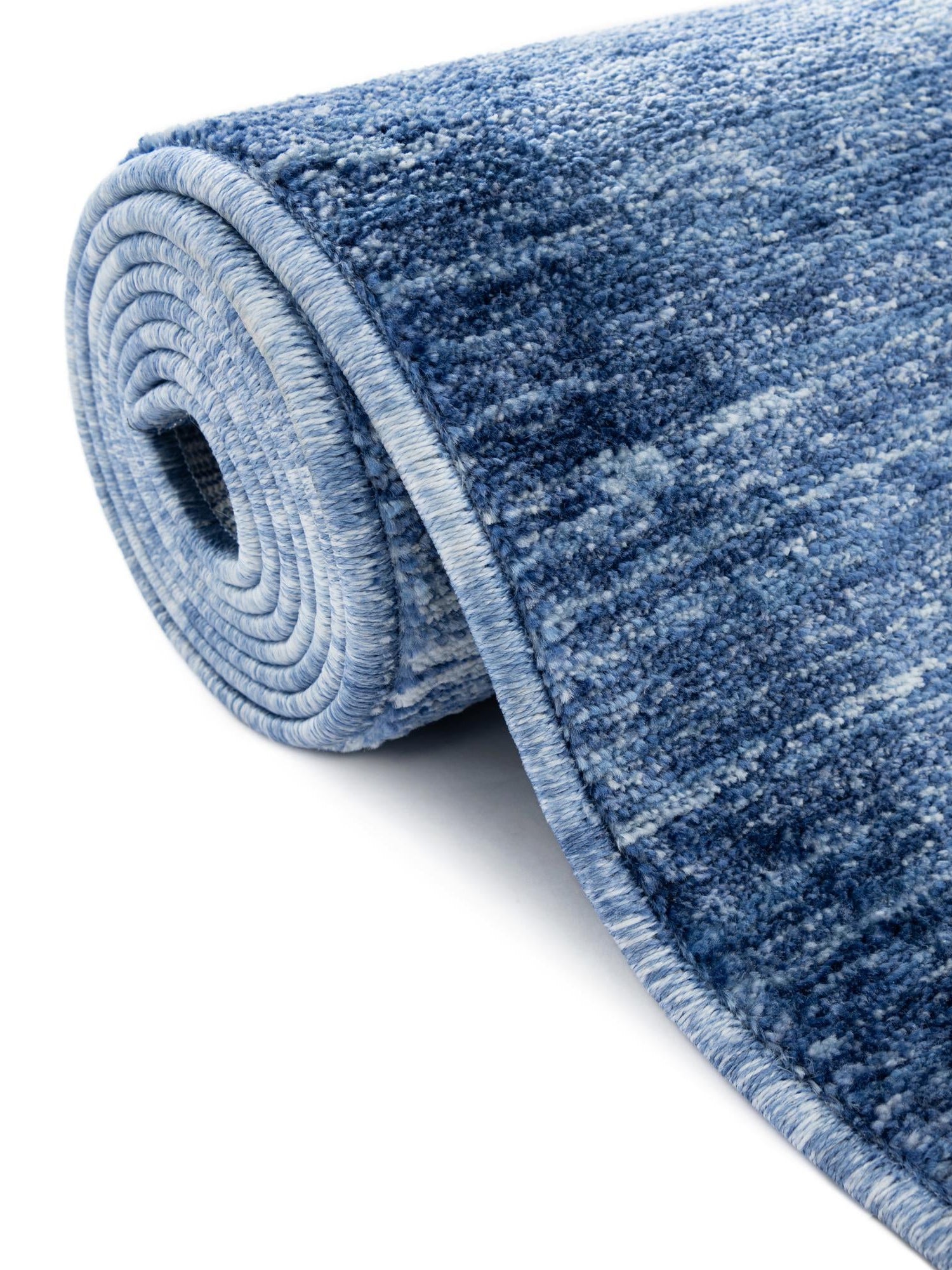 Navy Blue 2' x 6' 1 Gabbeh Runner Area Rug 100% Polyester (Space-Dyed Yarn) Stylish Contemporary Carpet for Home Interior Design for Sale at Rug Engine