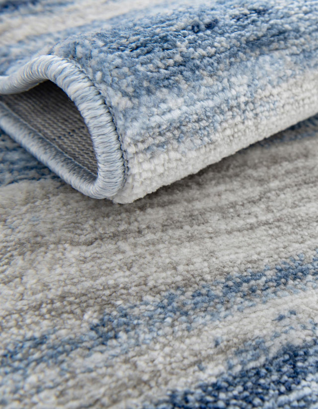 Blue Ivory 2' x 3' 1 Gabbeh Rectangle Area Rug 100% Polyester (Space-Dyed Yarn) Stylish Contemporary Carpet for Home Interior Design for Sale at Rug Engine
