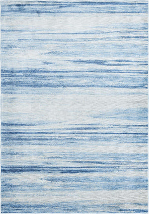 Blue Ivory 7' 1 x 10' Gabbeh Rectangle Area Rug 100% Polyester (Space-Dyed Yarn) Stylish Contemporary Carpet for Home Interior Design for Sale at Rug Engine