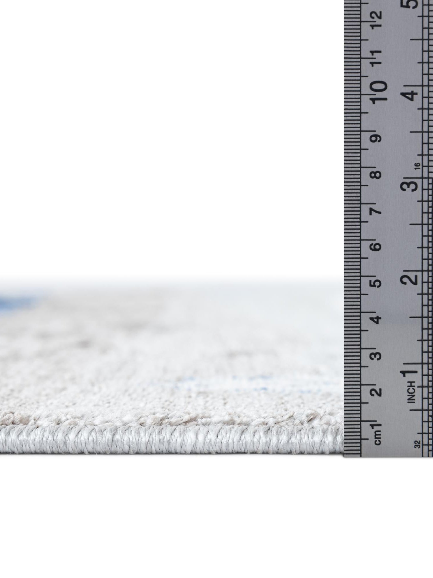 Blue Gray 6' 1 x 9' Gabbeh Rectangle Area Rug 100% Polyester (Space-Dyed Yarn) Stylish Contemporary Carpet for Home Interior Design for Sale at Rug Engine