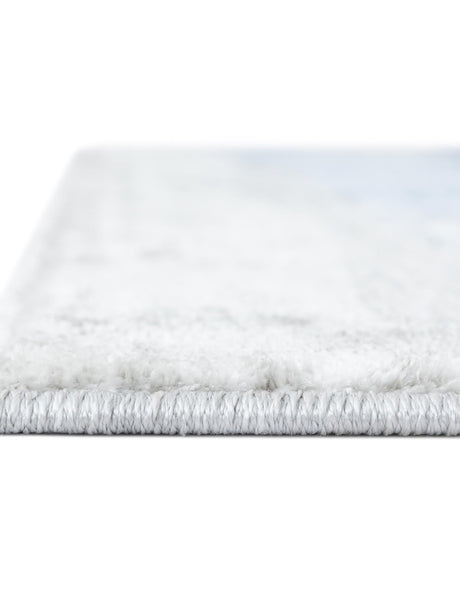 Blue Gray 2' x 6' 1 Gabbeh Runner Area Rug 100% Polyester (Space-Dyed Yarn) Stylish Contemporary Carpet for Home Interior Design for Sale at Rug Engine
