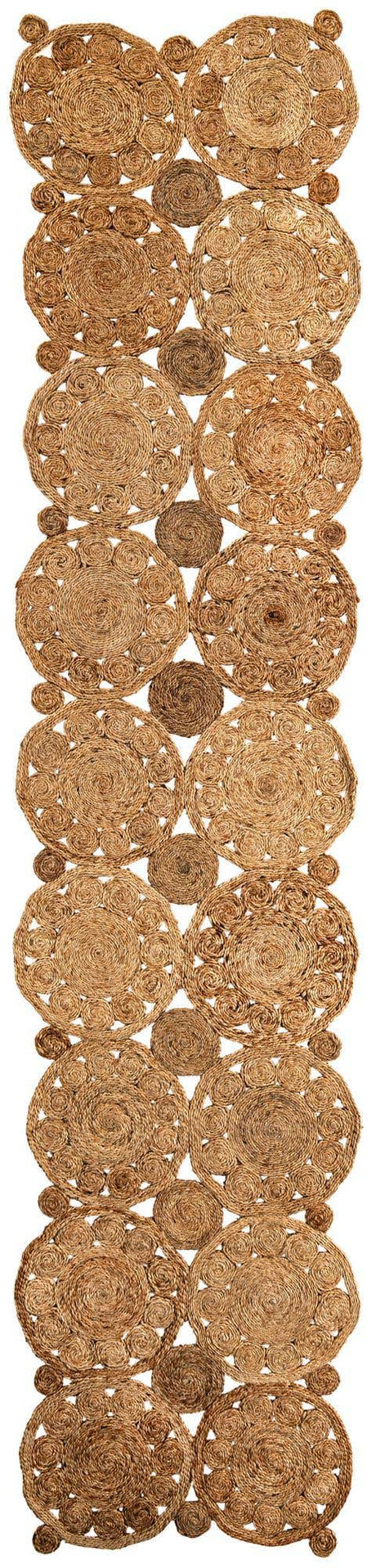 Natural 3' x 12' Braided Jute Runner Rug