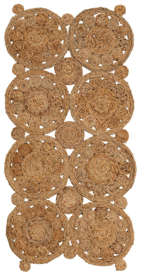 Natural 2' x 4' 1 Braided Jute Runner Rug