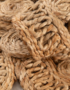 Natural 1' 4 x 6' 1 Braided Jute Table Runner