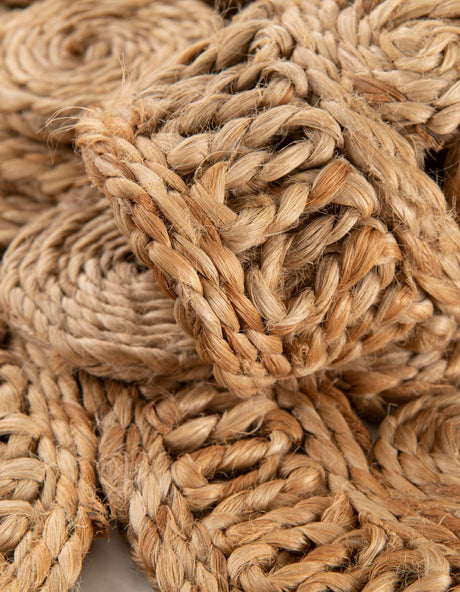 Natural 9' x 12' Braided Jute Rectangle Area Rug 100% Jute Hand Braided Natural Eco-Friendly Boho Style Carpet for Living Rooms Dining Office Space Dorms for Sale at Rug Engine