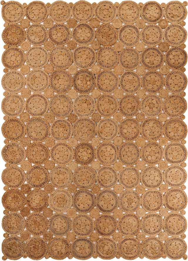 Natural 9' x 12' Braided Jute Rectangle Rug