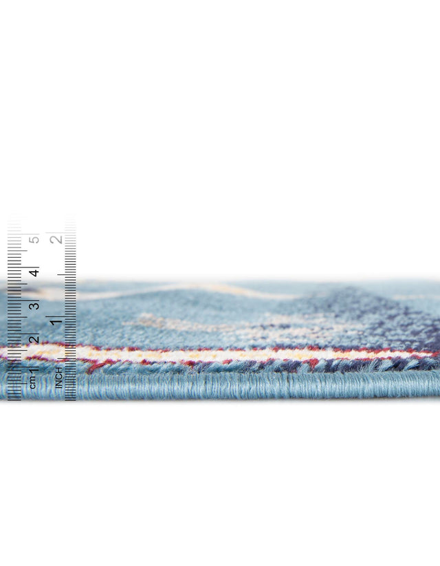 Blue 7' 10 x 10' Laguna Rectangle Area Rug 100% Polypropylene Modern Contemporary Carpet for Bedrooms, Living Room, Dining, Office for Sale at Rug Engine