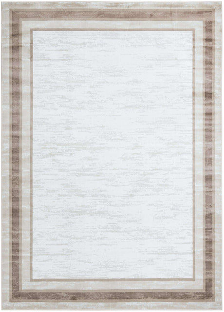 Ivory 10' x 14' 1 Laguna Rectangle Area Rug 100% Polypropylene Modern Contemporary Carpet for Bedrooms, Living Room, Dining, Office for Sale at Rug Engine