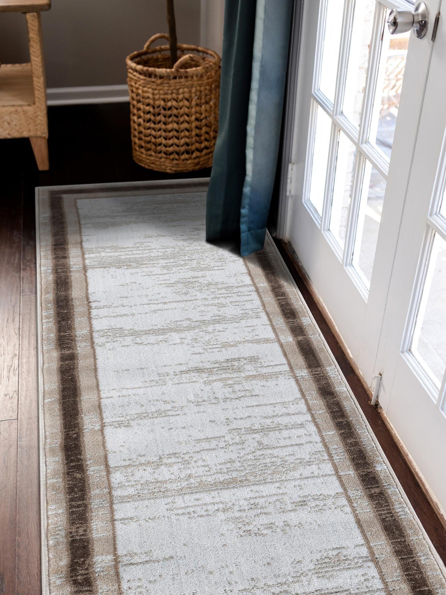Ivory 2' 7 x 10' Laguna Runner Area Rug 100% Polypropylene Modern Contemporary Carpet for Bedrooms, Living Room, Dining, Office for Sale at Rug Engine