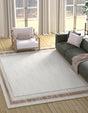 Ivory 5' 3 x 8' Laguna Rectangle Area Rug 100% Polypropylene Modern Contemporary Carpet for Bedrooms, Living Room, Dining, Office for Sale at Rug Engine