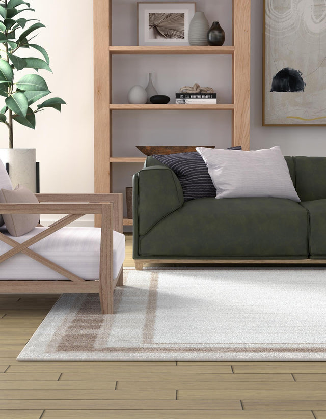 Ivory 2' x 3' 1 Laguna Rectangle Area Rug 100% Polypropylene Modern Contemporary Carpet for Bedrooms, Living Room, Dining, Office for Sale at Rug Engine