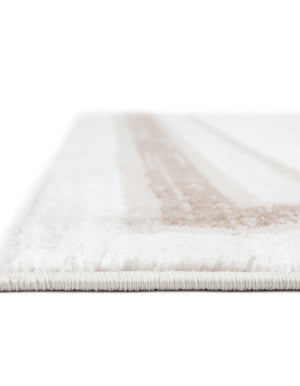 Ivory 6' 1 x 9' Laguna Rectangle Area Rug 100% Polypropylene Modern Contemporary Carpet for Bedrooms, Living Room, Dining, Office for Sale at Rug Engine