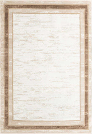 Ivory 7' 1 x 10' Laguna Rectangle Area Rug 100% Polypropylene Modern Contemporary Carpet for Bedrooms, Living Room, Dining, Office for Sale at Rug Engine