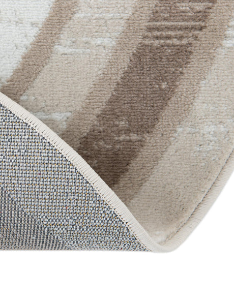 Ivory 3' 1 x 3' 1 Laguna Round Area Rug 100% Polypropylene Modern Contemporary Carpet for Bedrooms, Living Room, Dining, Office for Sale at Rug Engine