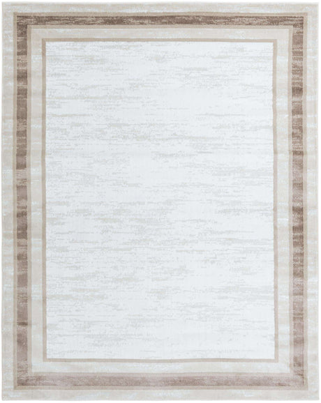 Ivory 7' 10 x 10' Laguna Rectangle Area Rug 100% Polypropylene Modern Contemporary Carpet for Bedrooms, Living Room, Dining, Office for Sale at Rug Engine