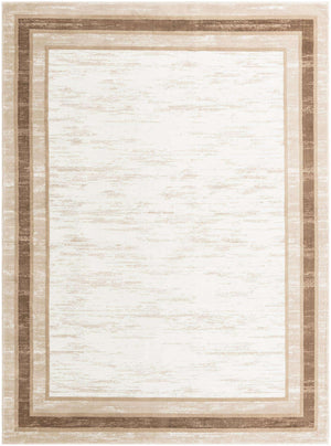 Ivory 9' x 12' Laguna Rectangle Area Rug 100% Polypropylene Modern Contemporary Carpet for Bedrooms, Living Room, Dining, Office for Sale at Rug Engine
