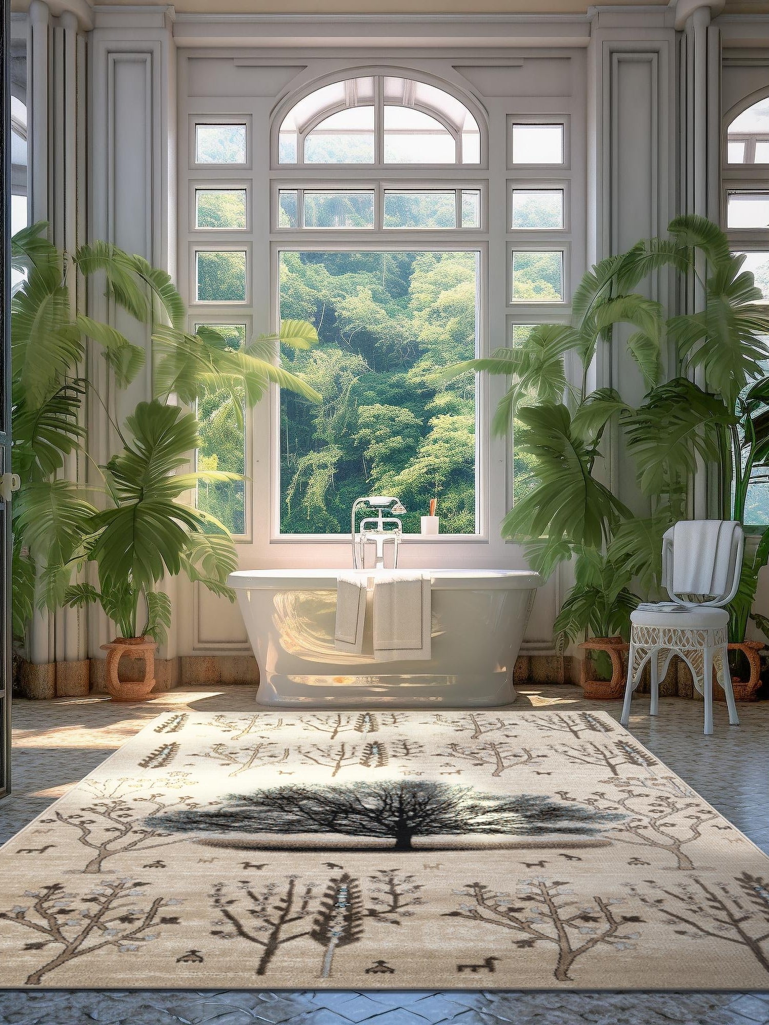 Beige 7' 10 x 10' Laguna Rectangle Area Rug 100% Polypropylene Modern Contemporary Carpet for Bedrooms, Living Room, Dining, Office for Sale at Rug Engine