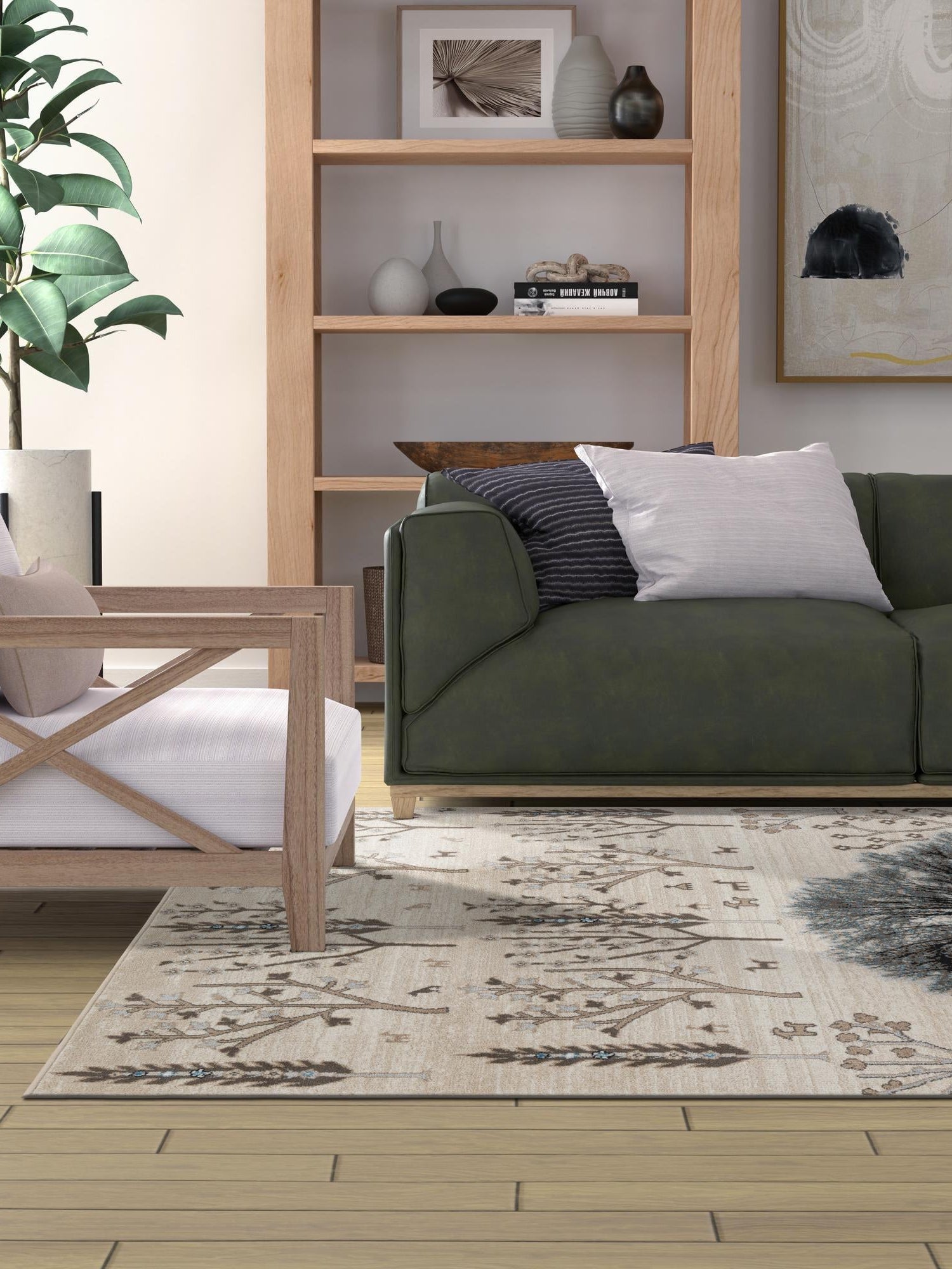 Beige 6' 1 x 9' Laguna Rectangle Area Rug 100% Polypropylene Modern Contemporary Carpet for Bedrooms, Living Room, Dining, Office for Sale at Rug Engine