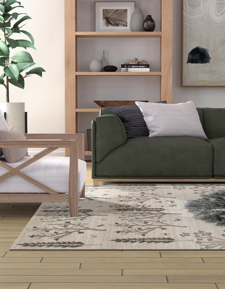 Beige 7' 1 x 10' Laguna Rectangle Area Rug 100% Polypropylene Modern Contemporary Carpet for Bedrooms, Living Room, Dining, Office for Sale at Rug Engine