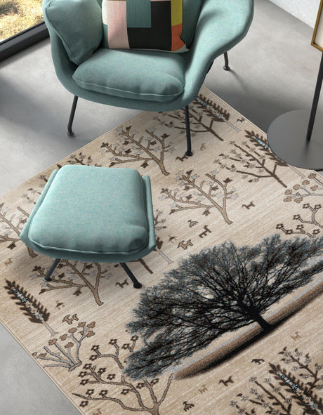 Beige 9' x 12' Laguna Rectangle Area Rug 100% Polypropylene Modern Contemporary Carpet for Bedrooms, Living Room, Dining, Office for Sale at Rug Engine