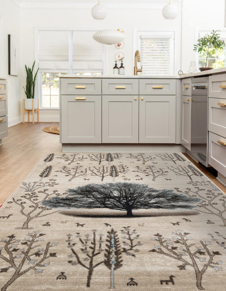 Beige 10' x 14' 1 Laguna Rectangle Area Rug 100% Polypropylene Modern Contemporary Carpet for Bedrooms, Living Room, Dining, Office for Sale at Rug Engine