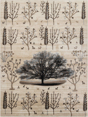 Beige 9' x 12' Laguna Rectangle Area Rug 100% Polypropylene Modern Contemporary Carpet for Bedrooms, Living Room, Dining, Office for Sale at Rug Engine