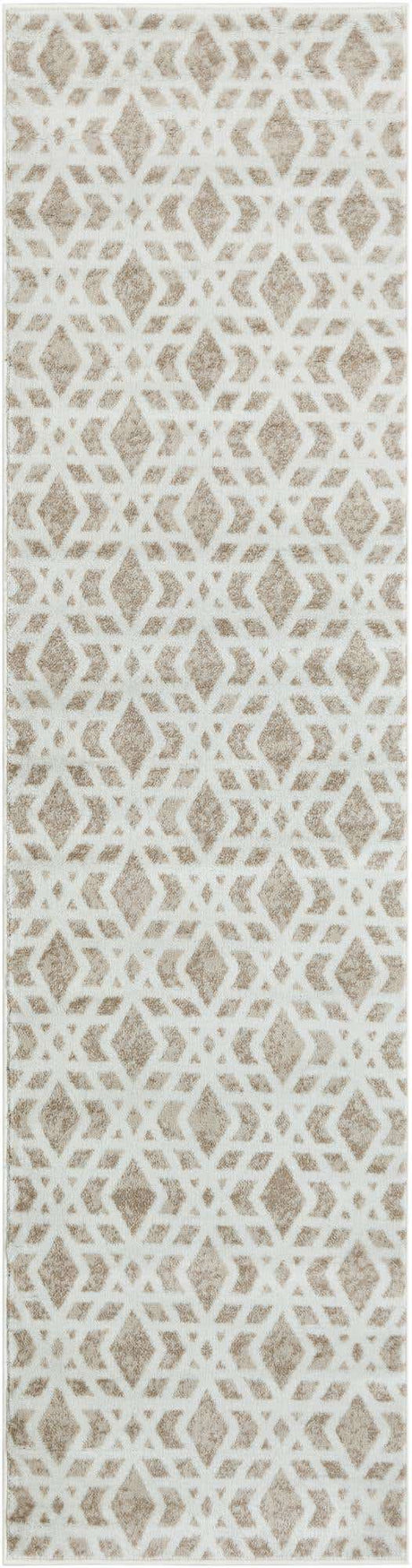 Ivory 2' 7 x 10' Laguna Runner Area Rug 100% Polypropylene Modern Contemporary Carpet for Bedrooms, Living Room, Dining, Office for Sale at Rug Engine