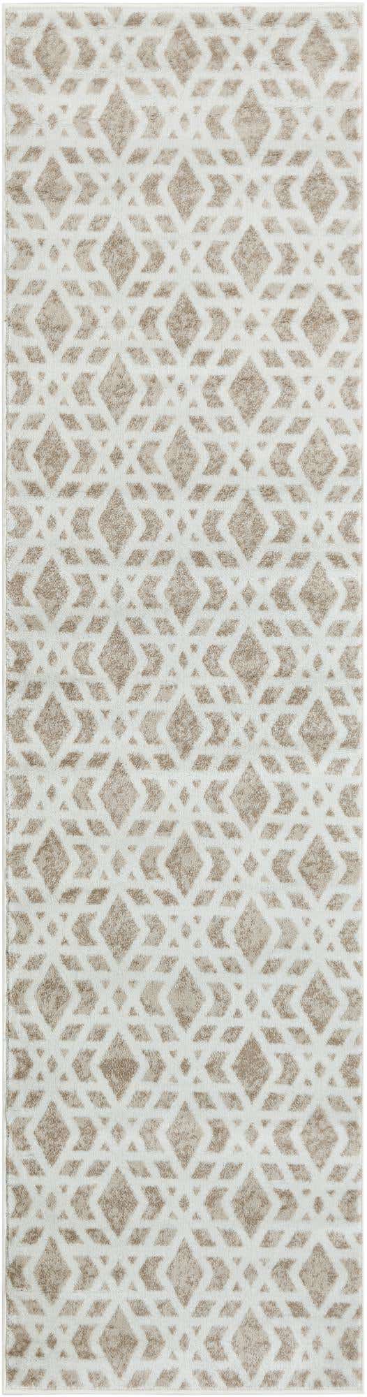 Ivory 2' 7 x 10' Laguna Runner Area Rug 100% Polypropylene Modern Contemporary Carpet for Bedrooms, Living Room, Dining, Office for Sale at Rug Engine
