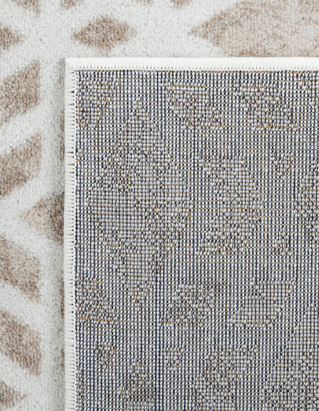 Ivory 5' 3 x 8' Laguna Rectangle Area Rug 100% Polypropylene Modern Contemporary Carpet for Bedrooms, Living Room, Dining, Office for Sale at Rug Engine