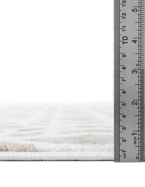 Ivory 2' 7 x 10' Laguna Runner Area Rug 100% Polypropylene Modern Contemporary Carpet for Bedrooms, Living Room, Dining, Office for Sale at Rug Engine