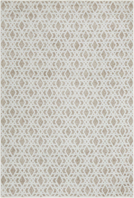 Ivory 7' 1 x 10' Laguna Rectangle Area Rug 100% Polypropylene Modern Contemporary Carpet for Bedrooms, Living Room, Dining, Office for Sale at Rug Engine