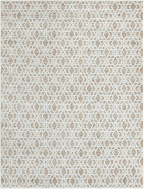 Ivory 7' 10 x 10' Laguna Rectangle Area Rug 100% Polypropylene Modern Contemporary Carpet for Bedrooms, Living Room, Dining, Office for Sale at Rug Engine