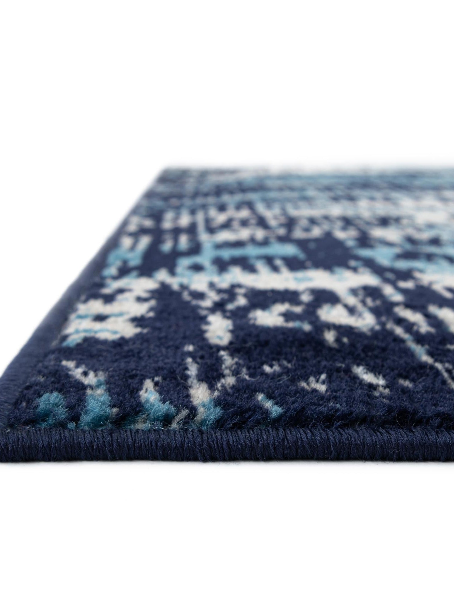 Navy Blue 9' x 12' Laguna Rectangle Area Rug 100% Polypropylene Modern Contemporary Carpet for Bedrooms, Living Room, Dining, Office for Sale at Rug Engine