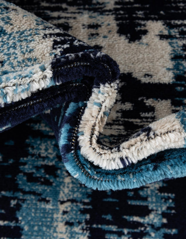 Navy Blue 3' 1 x 5' 3 Laguna Rectangle Area Rug 100% Polypropylene Modern Contemporary Carpet for Bedrooms, Living Room, Dining, Office for Sale at Rug Engine