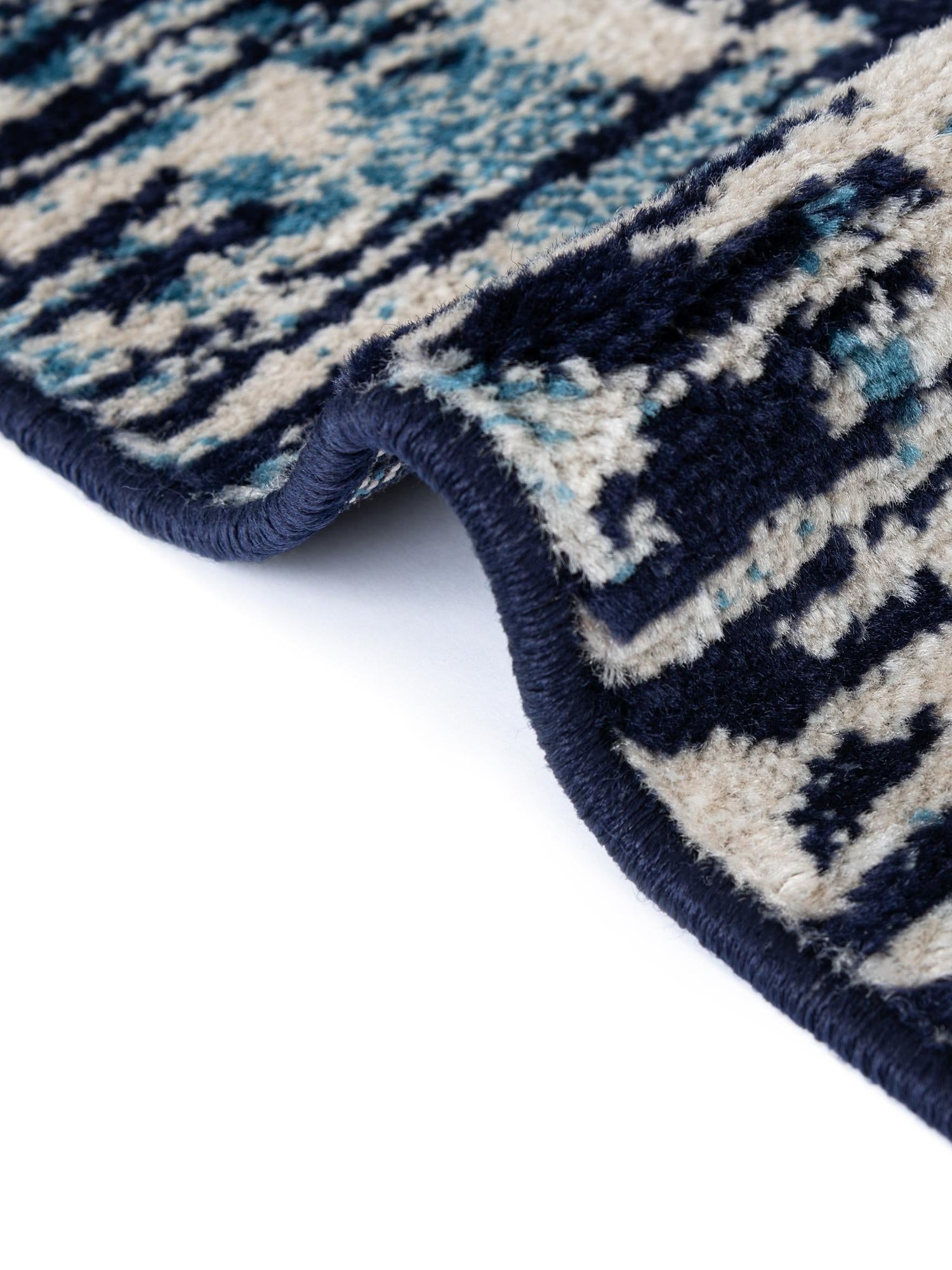 Navy Blue 3' 1 x 5' 3 Laguna Rectangle Area Rug 100% Polypropylene Modern Contemporary Carpet for Bedrooms, Living Room, Dining, Office for Sale at Rug Engine
