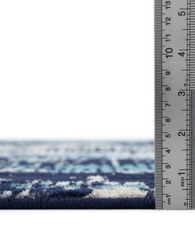 Navy Blue 7' 10 x 7' 10 Laguna Square Area Rug 100% Polypropylene Modern Contemporary Carpet for Bedrooms, Living Room, Dining, Office for Sale at Rug Engine