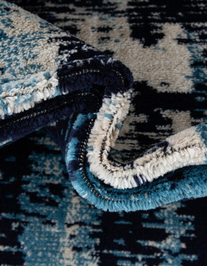 Navy Blue 7' 10 x 7' 10 Laguna Square Area Rug 100% Polypropylene Modern Contemporary Carpet for Bedrooms, Living Room, Dining, Office for Sale at Rug Engine