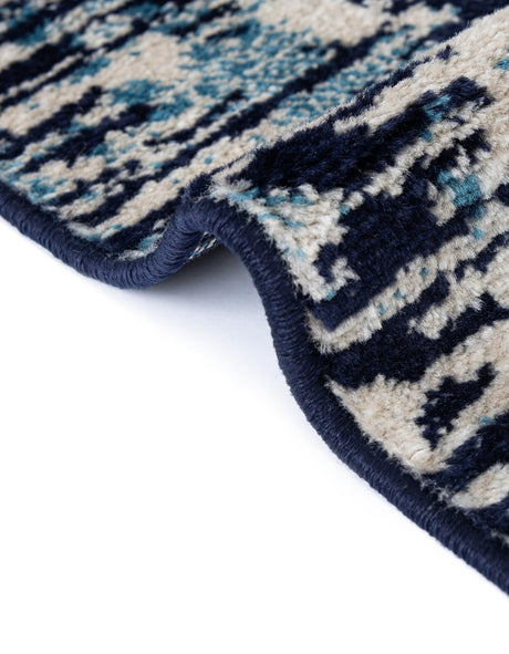 Navy Blue 7' 10 x 7' 10 Laguna Square Area Rug 100% Polypropylene Modern Contemporary Carpet for Bedrooms, Living Room, Dining, Office for Sale at Rug Engine