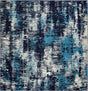 Navy Blue 7' 10 x 7' 10 Laguna Square Area Rug 100% Polypropylene Modern Contemporary Carpet for Bedrooms, Living Room, Dining, Office for Sale at Rug Engine