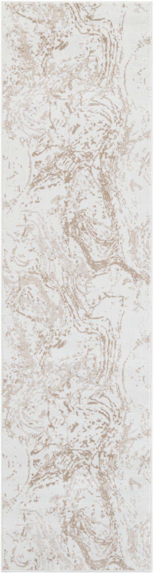 Ivory 2' 7 x 10' Laguna Runner Area Rug 100% Polypropylene Modern Contemporary Carpet for Bedrooms, Living Room, Dining, Office for Sale at Rug Engine